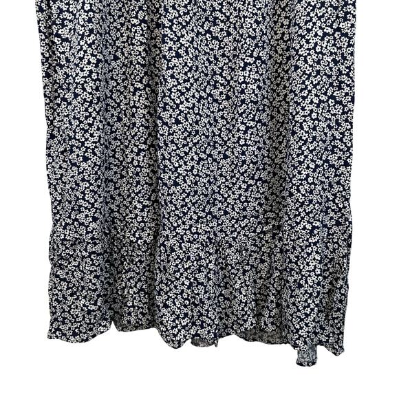 COZY Blue And White Floral V Neck Shift Dress Womens Size Large NWT Lightweight - Picture 11 of 15